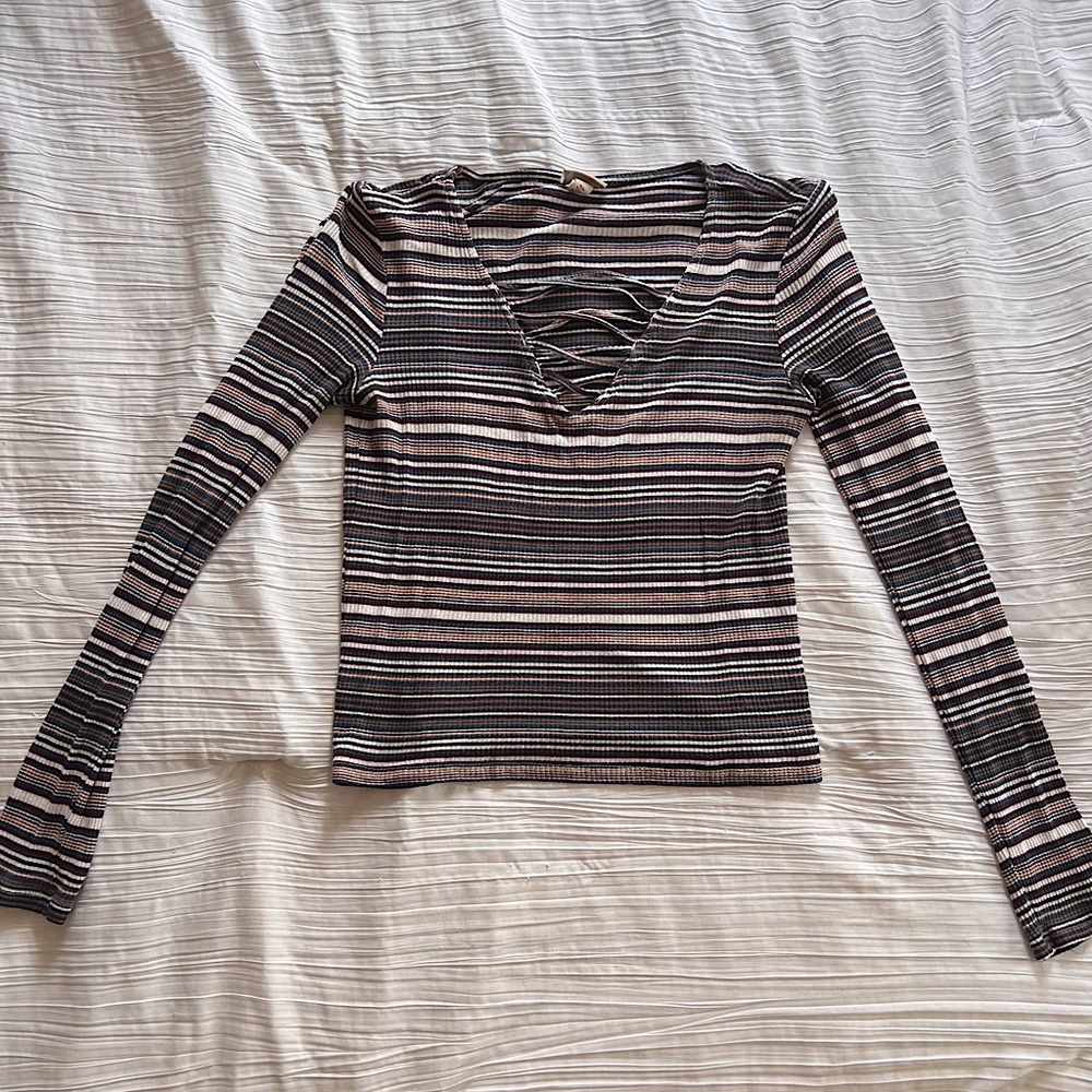 Multi Color Striped Blouse